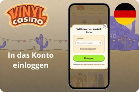 Vinyl Casino login auf dem konto