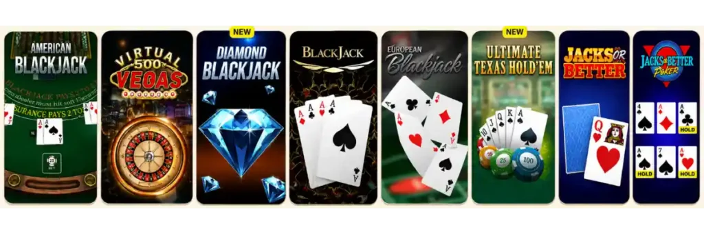 Table games and Vinyl Casino formats