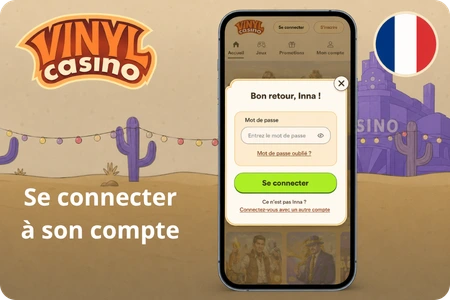 Vinyl Casino connexion au compte