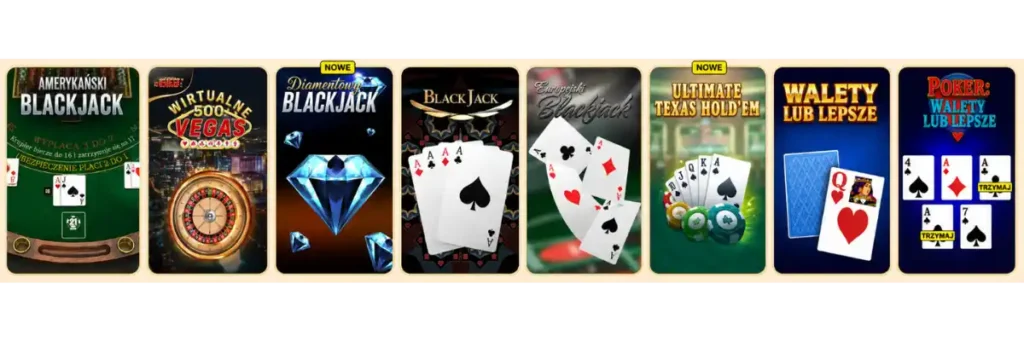 Gry stołowe i formaty Vinyl Casino