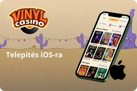 Vinyl Casino iOS parancsikon és web-app beállítása iPhone-on